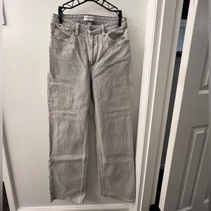 Abercrombie & Fitch Women's High Rise Jeans Light Gray Size 6 L Curve Love